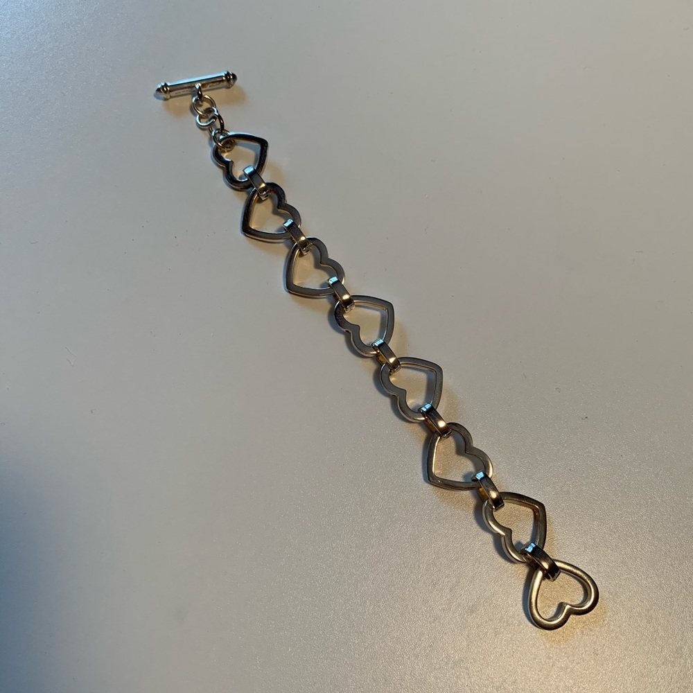 Heart chain link bracelet